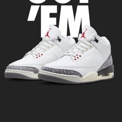 Jordan 3 White Cement Reimagined 