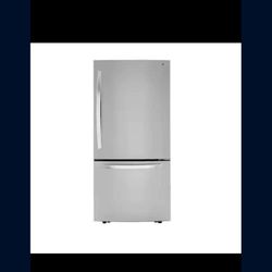LG 26 Cubic Ft Bottom Freezer Refrigerator 