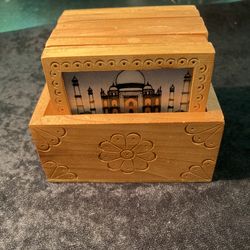 Pretty Set Of Coasters w/ India Theme