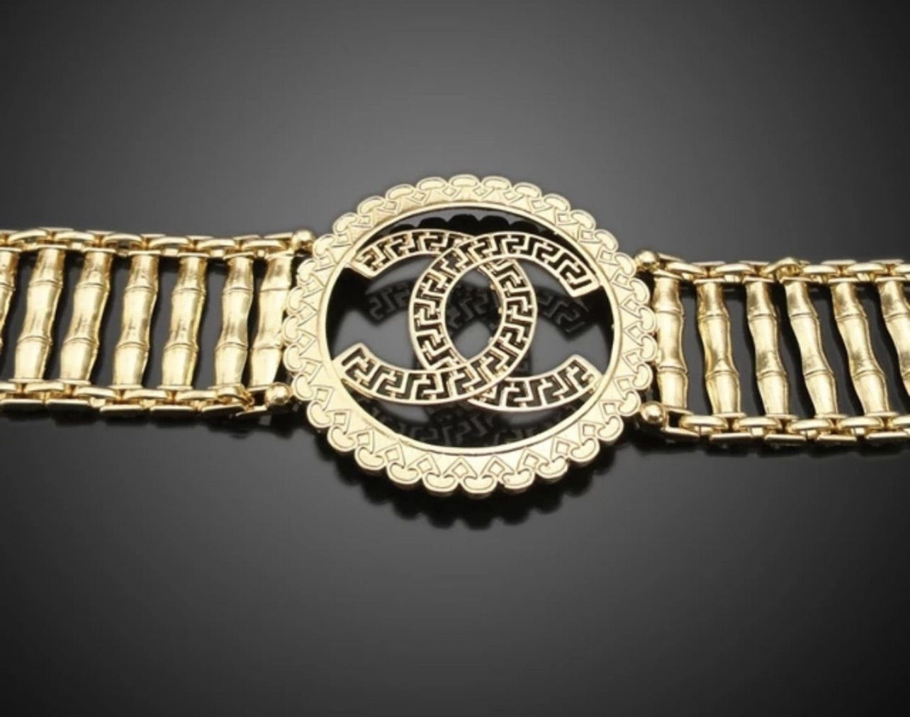 3 pcs set Gold plated jewelry Necklace, Bracelet, Earring.