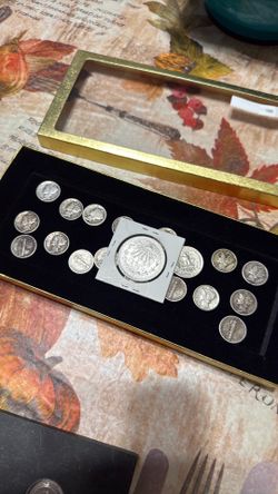 mercury dimes Silver lot + silver quarter