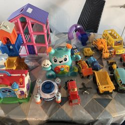 Various Children Toys, Cars, Dollhouse and Fisher-Price