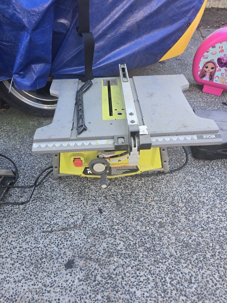 Table Ryobi Saw Gteat Condition