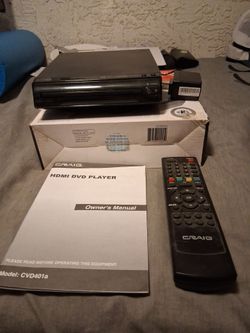 Craig dvd player and remote small size
