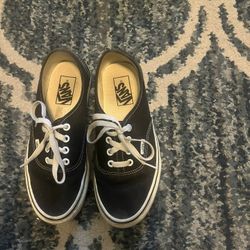 Black Vans authentic