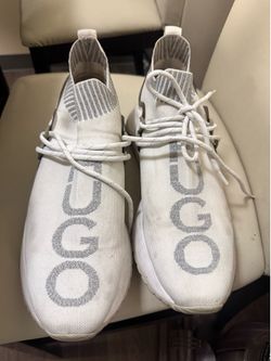 Hugo Boss White Knit Sneakers 11 1/2
