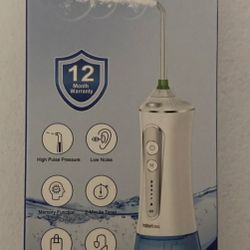 Water Dental Flosser Cordless, 300ML Rechargeable Oral Irrigator for Teeth
