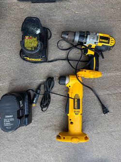 DeWalt 18V Drill Set with Chargers and Battery
