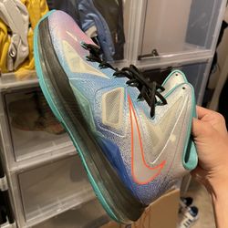 Nike Lebron X 10 Pure Platinum Size 11