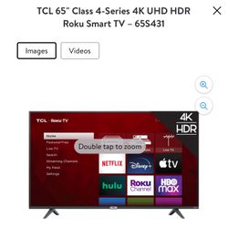 TCL 65inch Roku TV