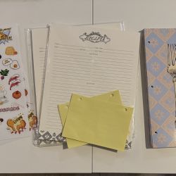 Recipe Binder Supplies 