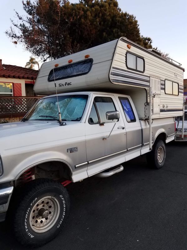 1992 SixPac Six Pac Slide in Truck Camper TC 1994 Ford ...