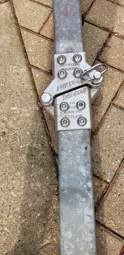 Fold-away coupler hinge kit,3"×3" tongue, bolts