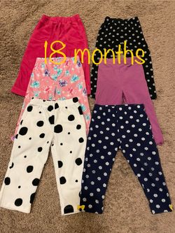 Winter/fall Clothes Toddler girl Pjs, Pants Size 18 Months 