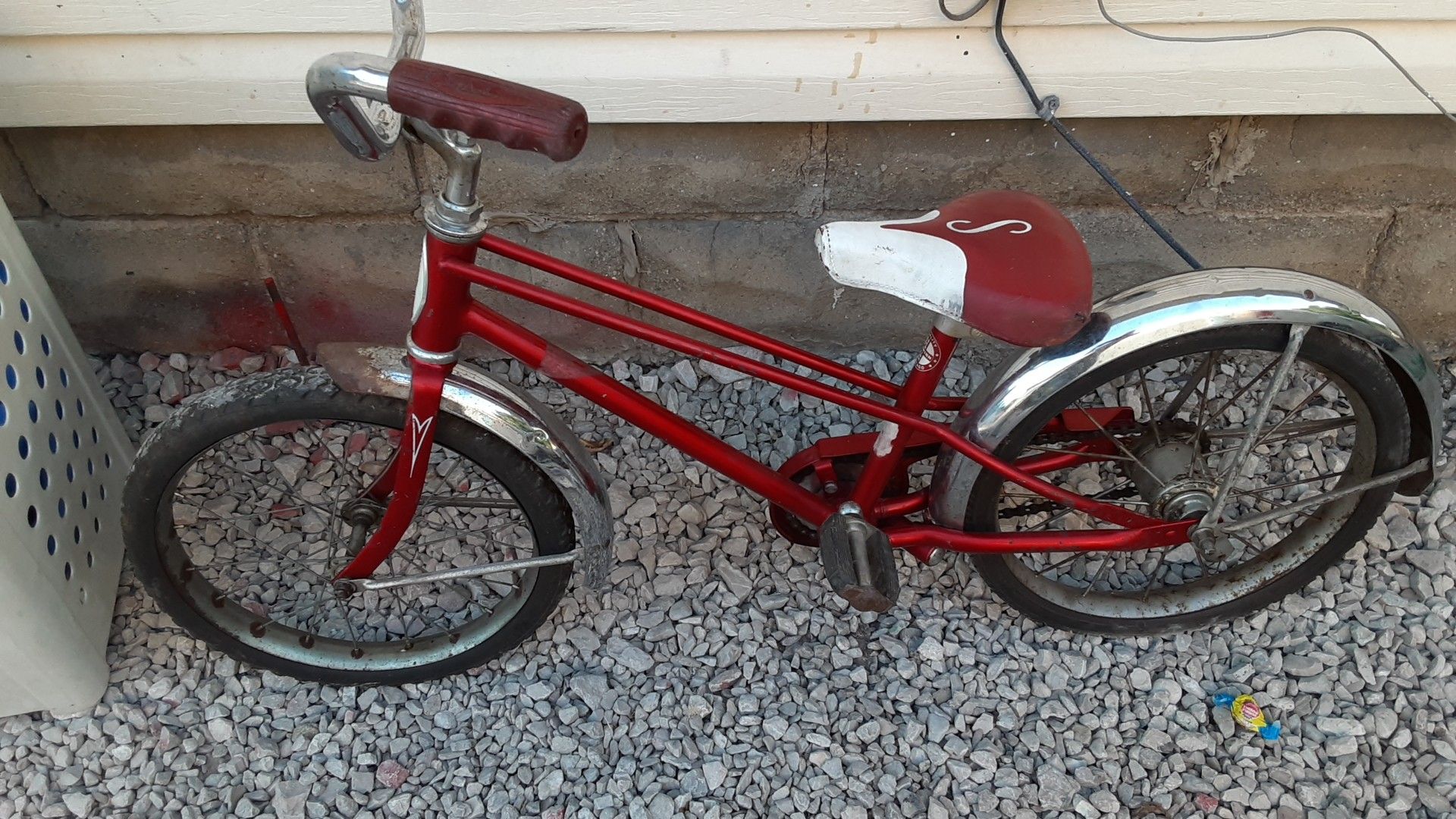 (Schwinn- Pixie Hard Wheels -P)-$100- Antique One Of A Kind -1969- Pick Up-3764 Rockville Road- Indpls Ind- trade for dewalt drill battery charger