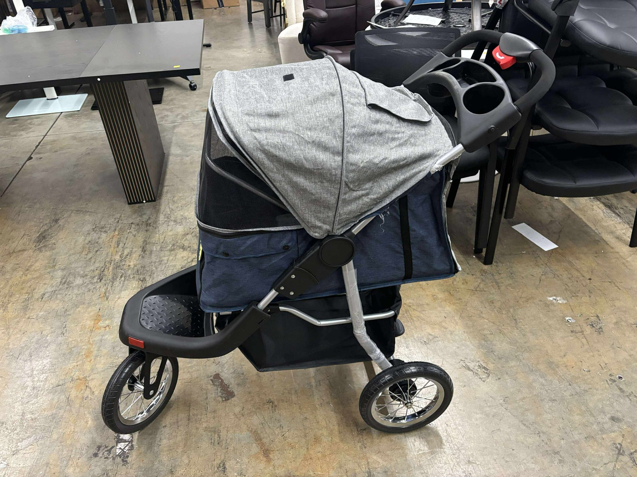 Premium Heavy Duty Pet Stroller for Small Medium Dogs and Cats, 3-Wheel Foldable Dog Stroller
