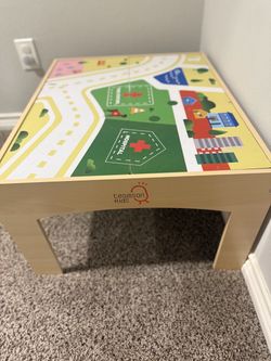 Toddler activity construction toy table