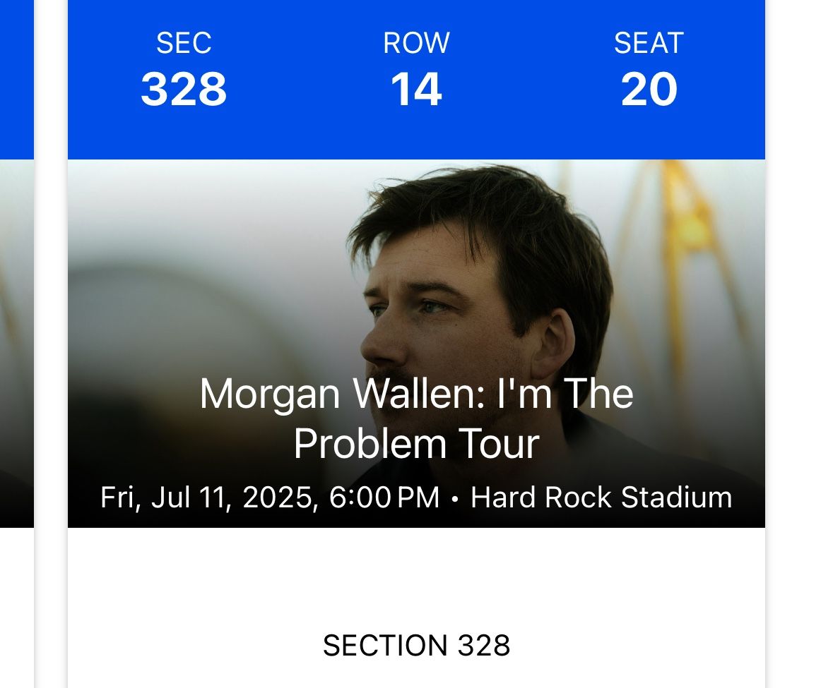 Morgan Wallen Concert Tickets