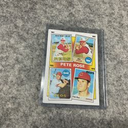 Pete Rose Topps Baseball Card