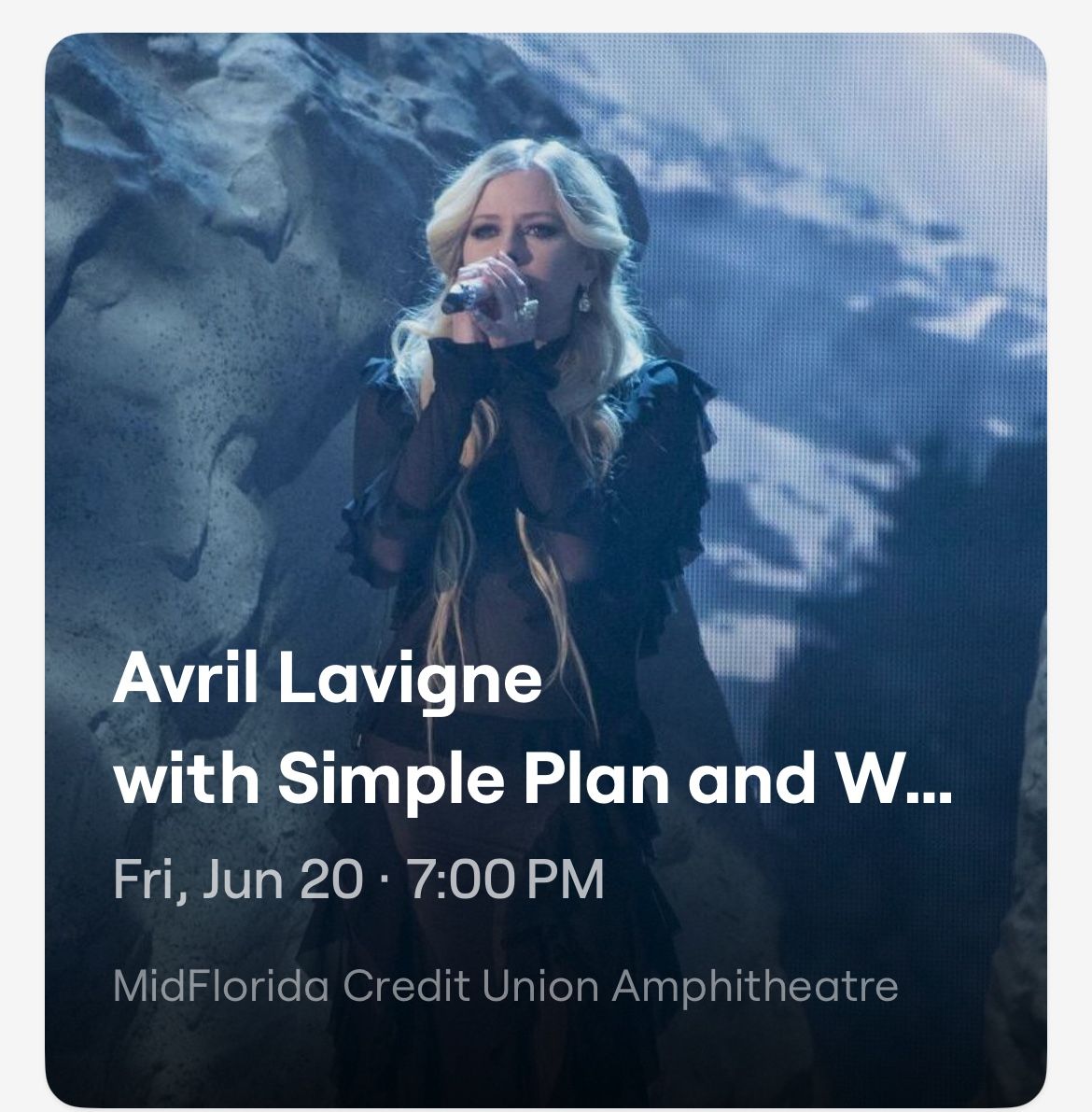 Avril Lavigne Tickets