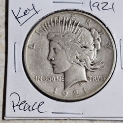 1921 Key Date Peace Dollar