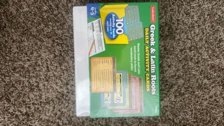 Greek and Latin Roots Daily Activity Cards
