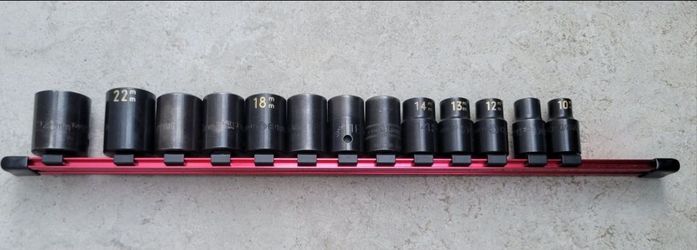 Matco 1/2 Impact Metric Shallow Socket Set