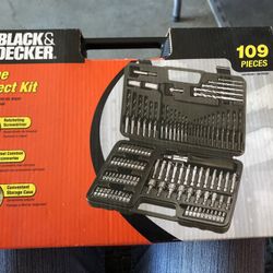 Brand New Black and Decker 109 piece Home Project Kit