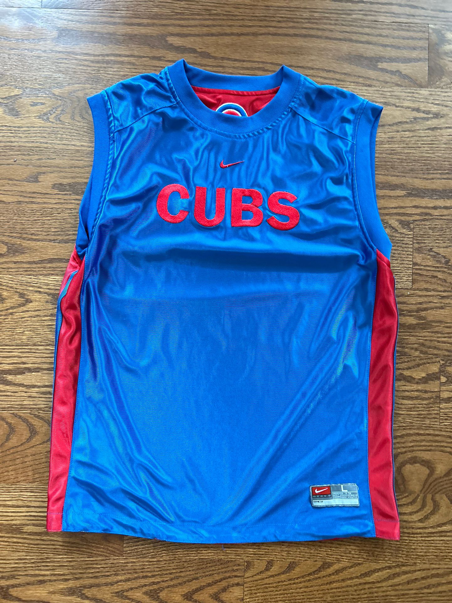Authentic Nike Chicago Cubs MLB Reversible Sleeveless Jersey Large