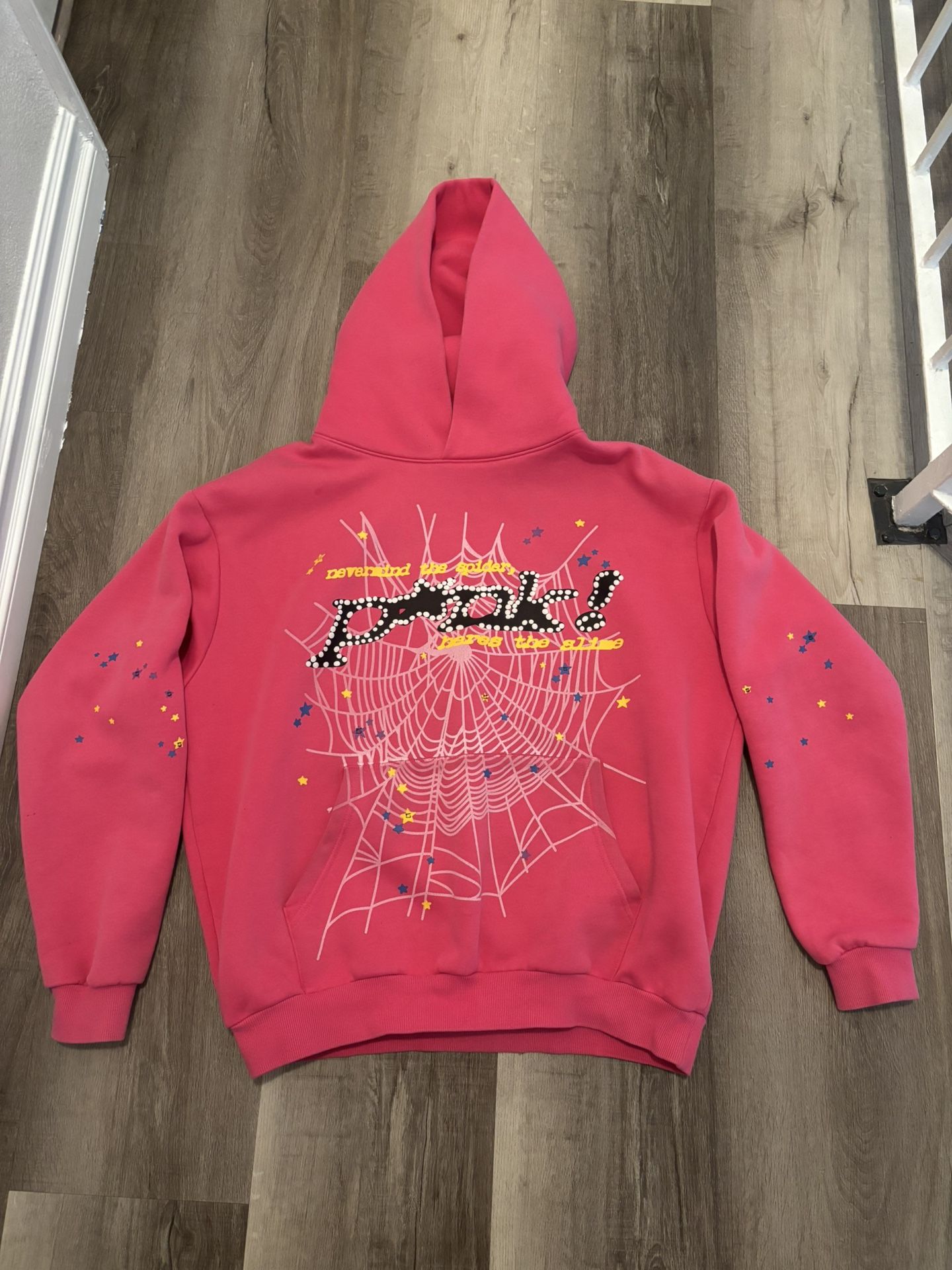 pink spider hoodie 