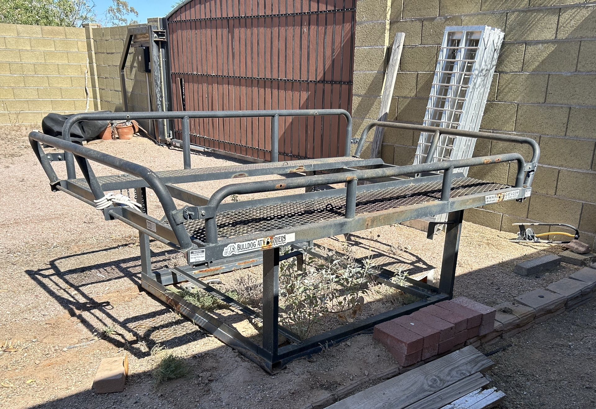 Rack For ATV With Ramps And Canoe Carrier