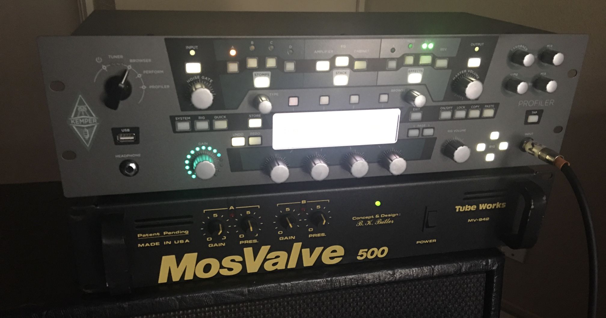 MOSVALVE 500 MOS VALVE 500 Tube Works MV-942 power Amp 300 Watts