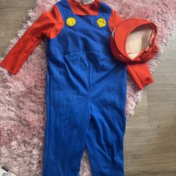 Mario Custom For Boy Toddler 2T 