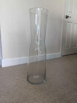Vase, height 25,5 inch., width 6,5 inch.