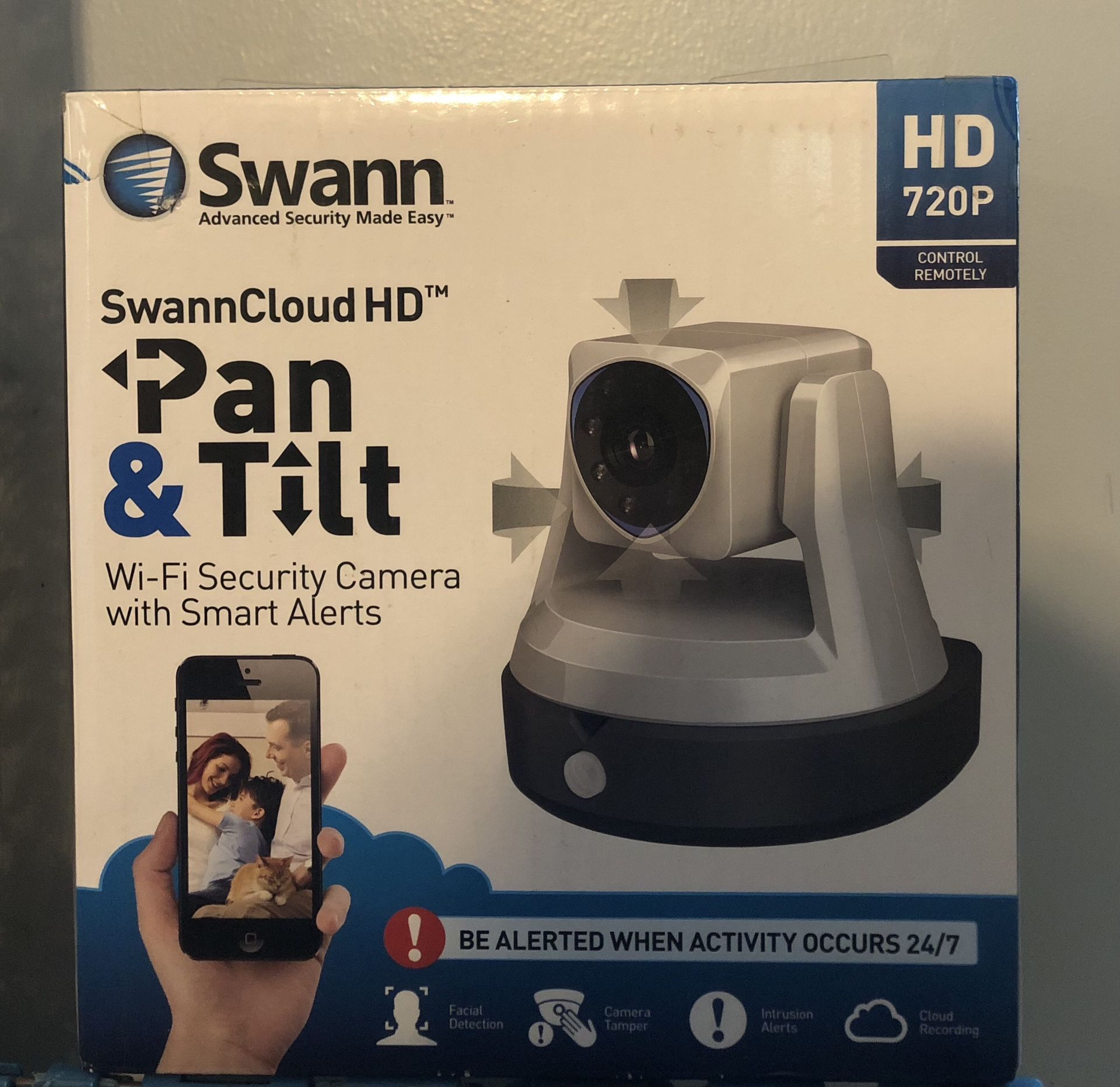 SwannCloud HD Pan and Tilt Wi-Fi Security Camera with Smart Alerts