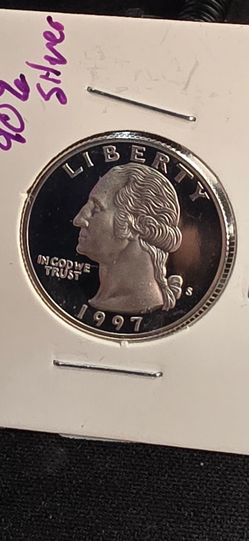 1997 S silver quarter