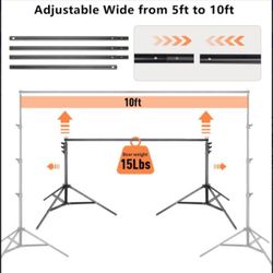 Backdrop Stand 8.5x10ft Adjustable Photo Studio Stand for Parties & Events !!!!