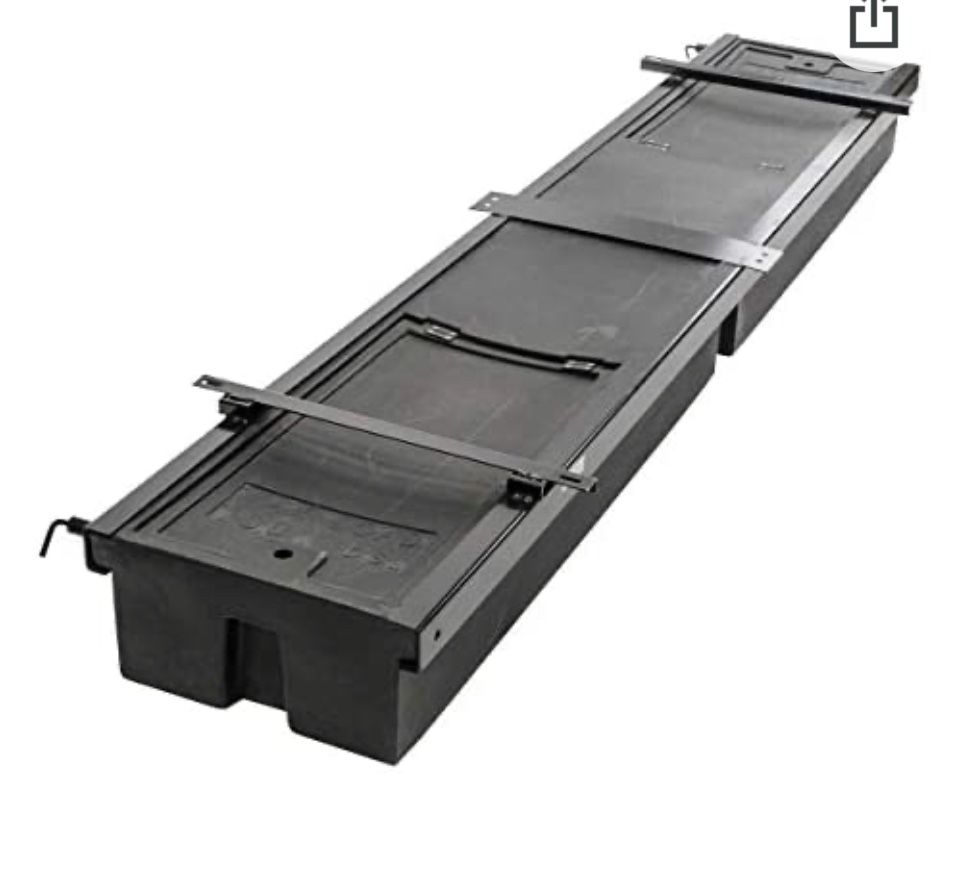 Lippert 236558 RV Double Box Under Chassis Storage Unit Black. Never been used small scratches.