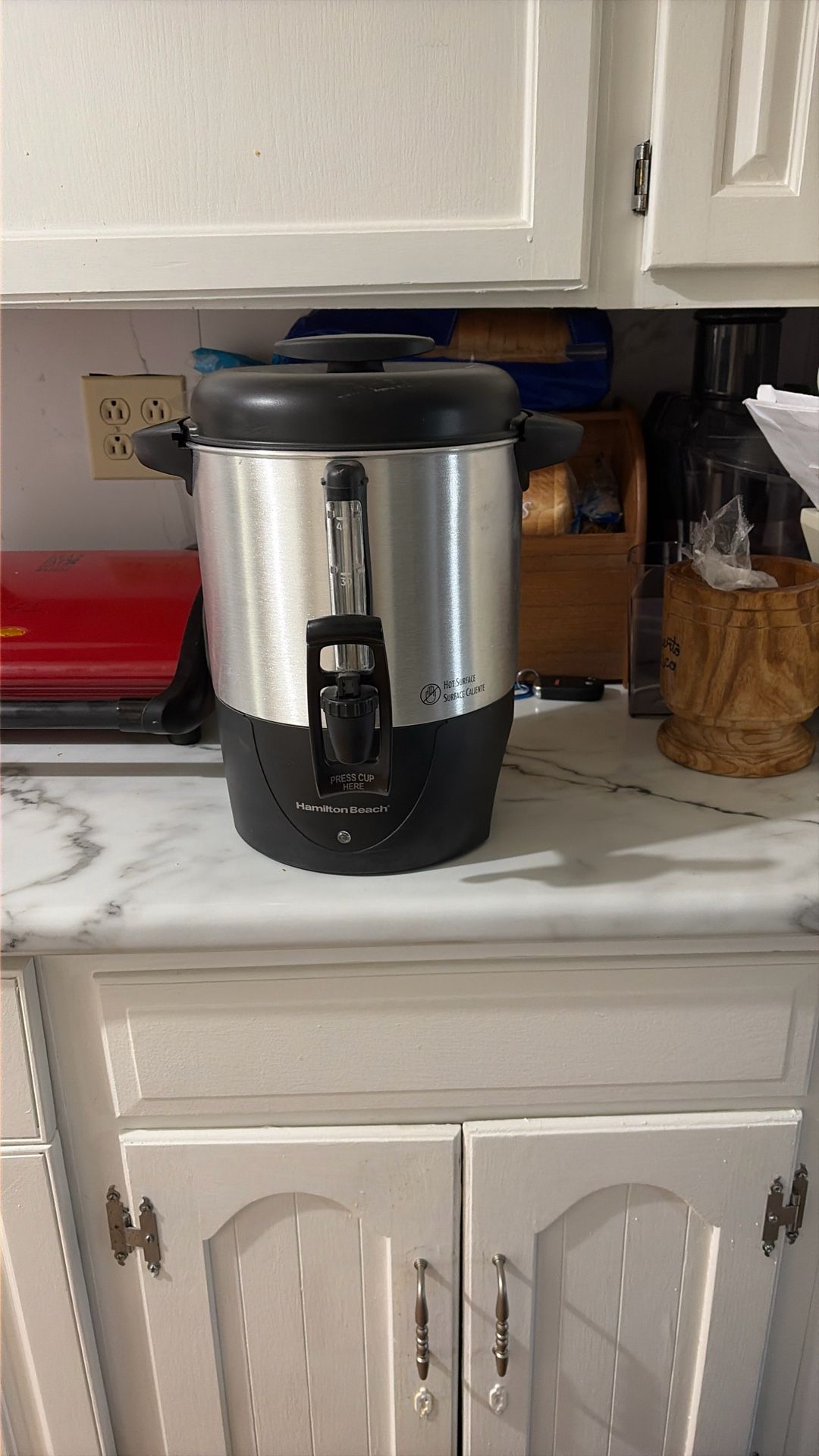 Fast Brew, Hot Beverage Dispenser 40 Cup Coffee - 40514: Electric Coffee Urn & Dispenser, 1090W, Silver, 8 oz Cup Capacity