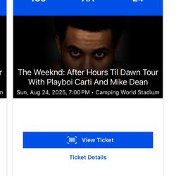 The Weeknd Concert Tickets!
