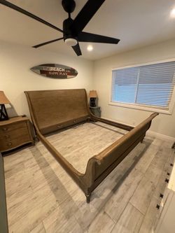 RH Empire Rossette Sleigh Bed
