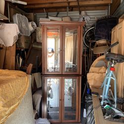 Wooden Glass Cabinet