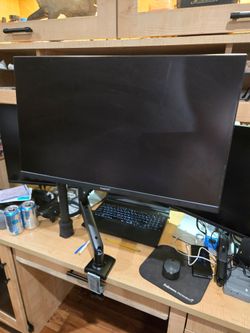 1080p 300hz ips monitor on Adjustable Desk Mount Arm