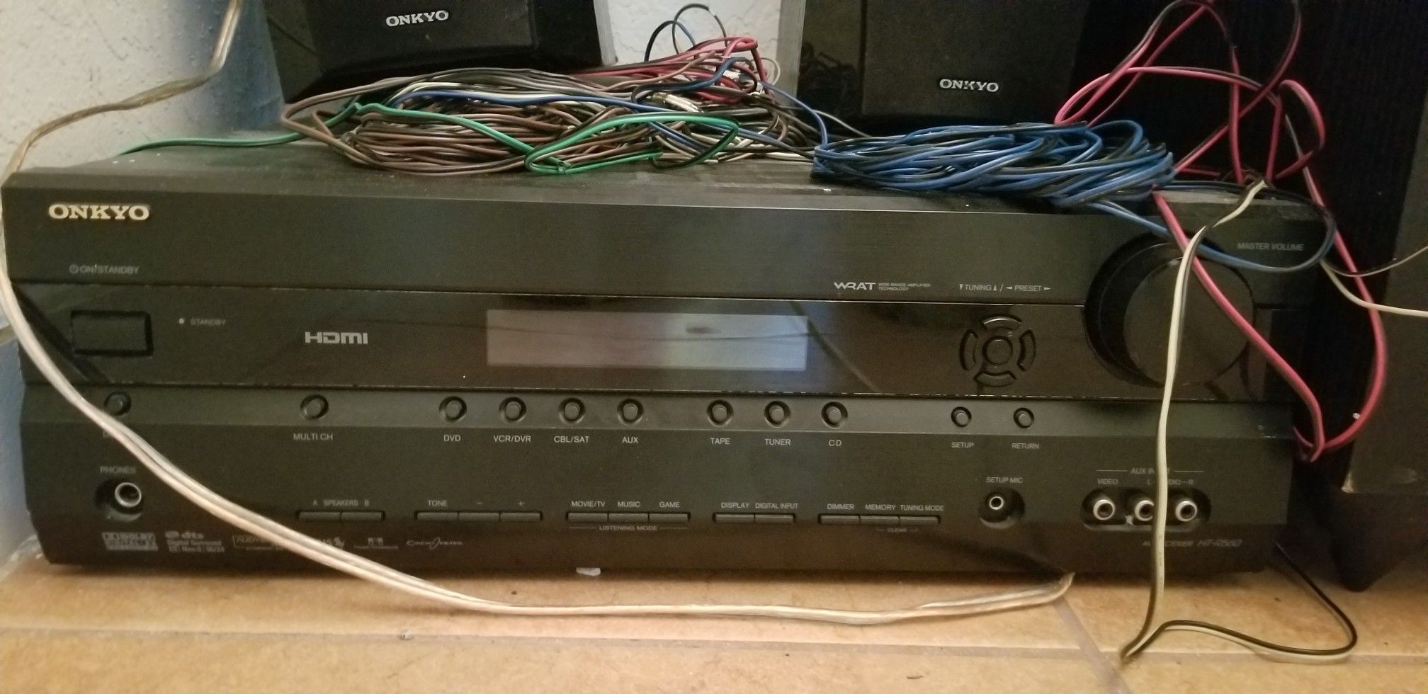 Onkyo 7.1 channel surround sound 1200 watts.