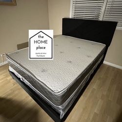 Brand New King Bed Frame with Mattress & Box Spring! Package Deal For Only $449 🚨Ready for Delivery 🚛