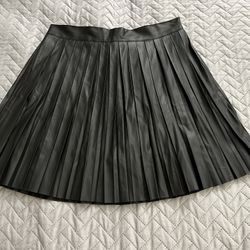 Black Leather Skirt Size M