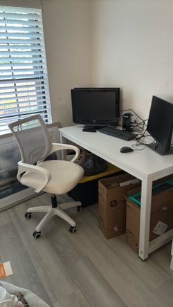 Home office desk and chair