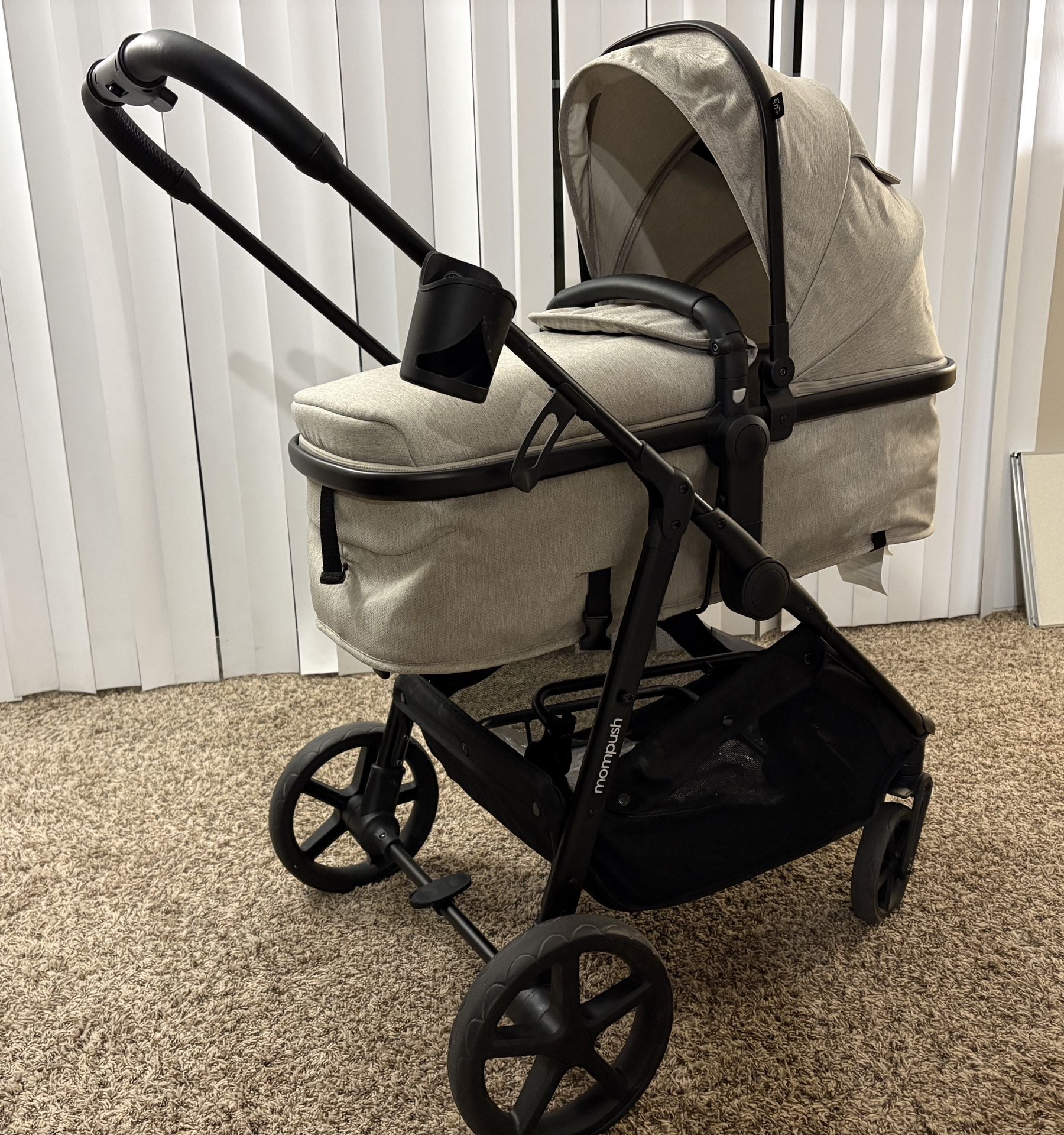 Mompush Stroller With Bassinet Convertible 