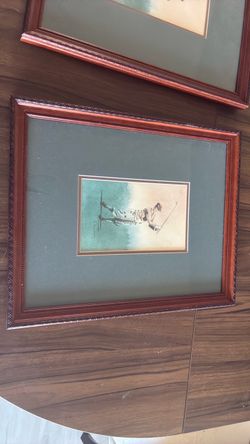 Vintage Framed Golf Artwork – Set of 2