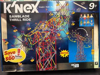 K’NEX saw blade thrill ride